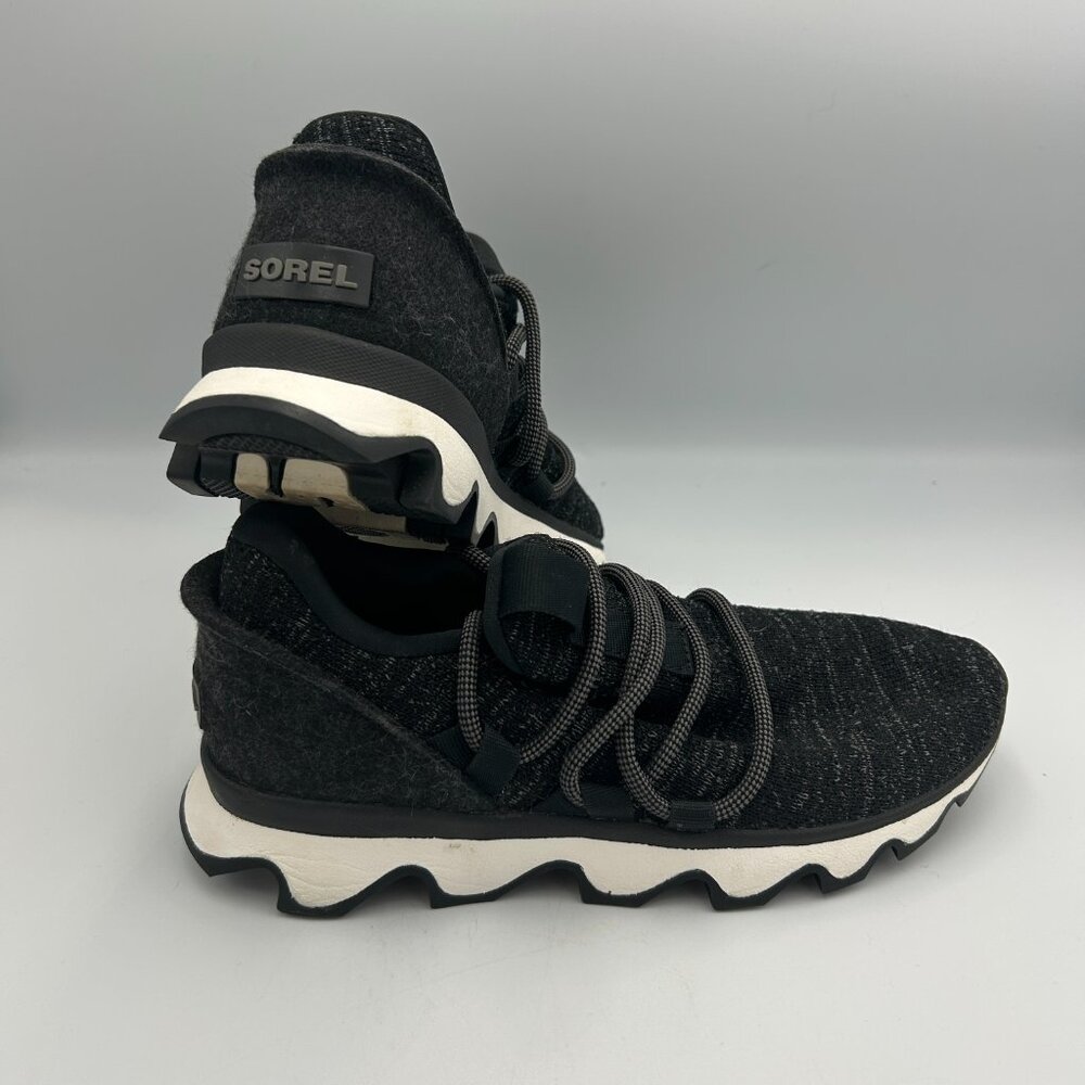 Sorel Kinetic Impact Lace Up Black Gray Sneakers 5.5 Shoes‎ - Picture 4 of 9